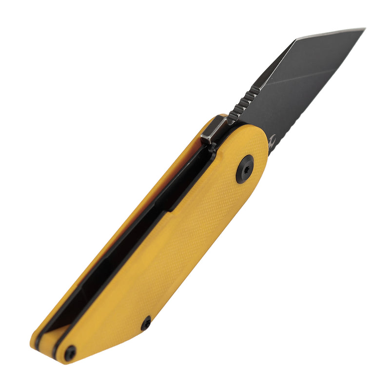 KANSEPT | Dash Liner Lock | Yellow G10 | 2.26" 154CM Blade | Pinkerton Knives | T2045A4
