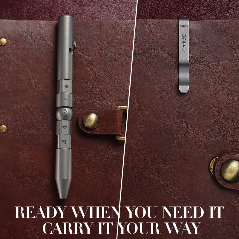 Kansept EDC Titanium Bolt-Action Pen Customizer– Customizable Inserts, Jackpot Vibes Pattern | Designed by Kevin Passon|G013P1
