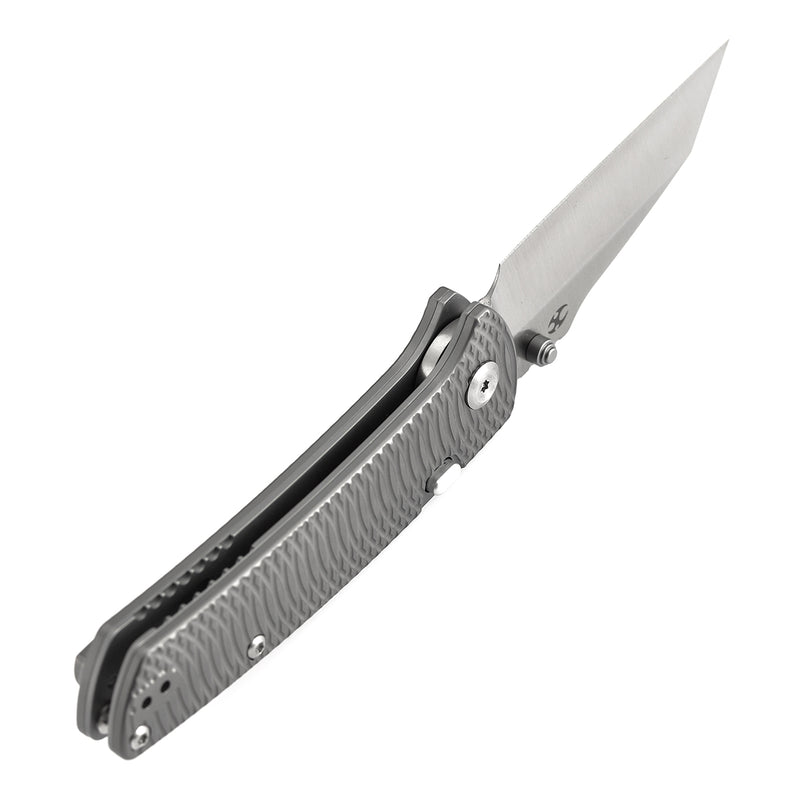 Kansept Main Street | Top Liner Lock | Bead Blasted Titanium with Putter Pattern | 3.36" M390 Blade | K1015H7