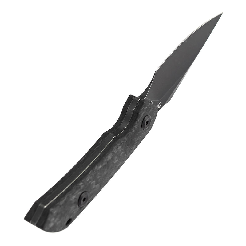 Kansept Fenrir | Exclusive | Fixed Blade | Shred Carbon Fiber Handle |2.87" CPM S35VN Blade | Sparrow Knife Design | KG3034A3