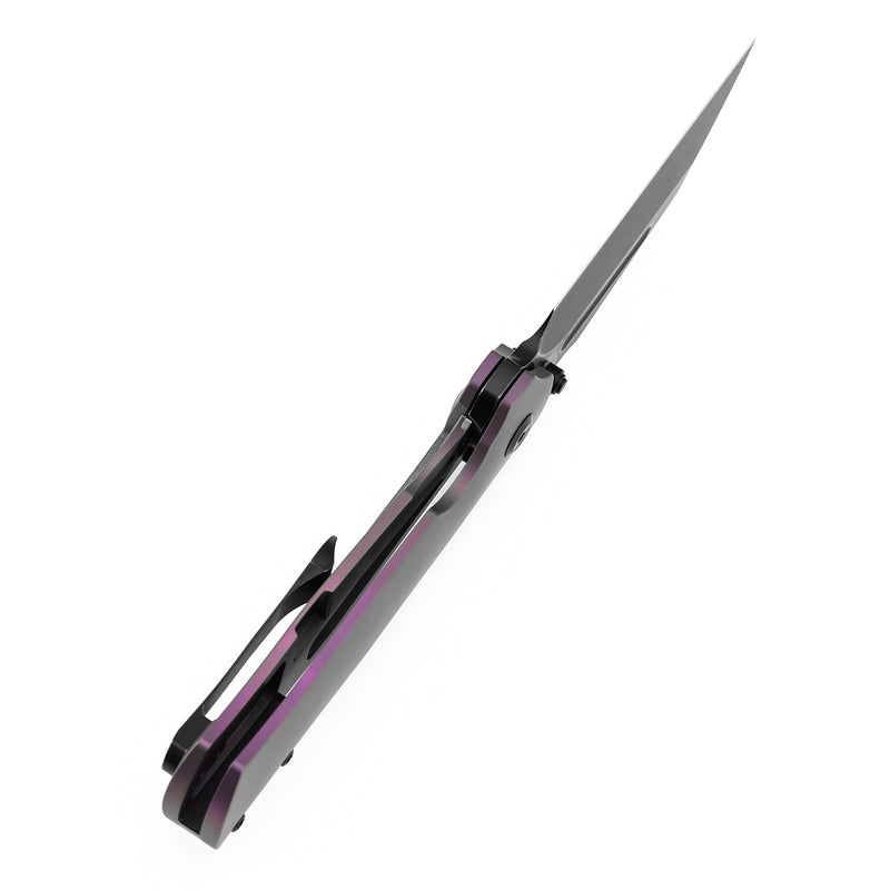 KANSEPT Dreadnaught Thumb Stubs Purple Anodized Titanium Handle (3.49''CPM S35VN Blade ) Daniel Sparhawk Design -K1082A4