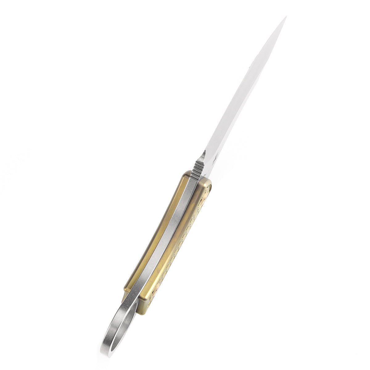 KANSEPT Niko Fixed Knife Bronzed Anodized Titanium with Frag