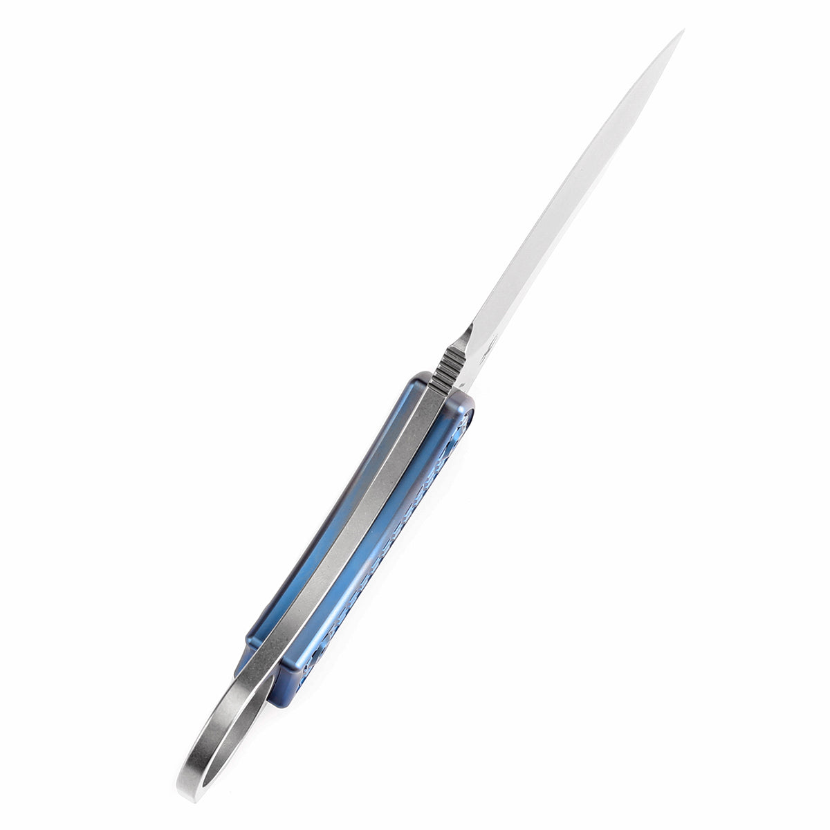 KANSEPT Niko Fixed Knife Blue Anodized Titanium Handle (3.54''D2