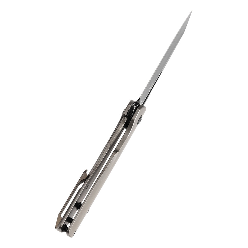 KANSEPT Shard Thumb Hole Bronze Anodized Titanium Handle (3.46" CPM-S35VN Blade) Kim Ning Design- K1006C22