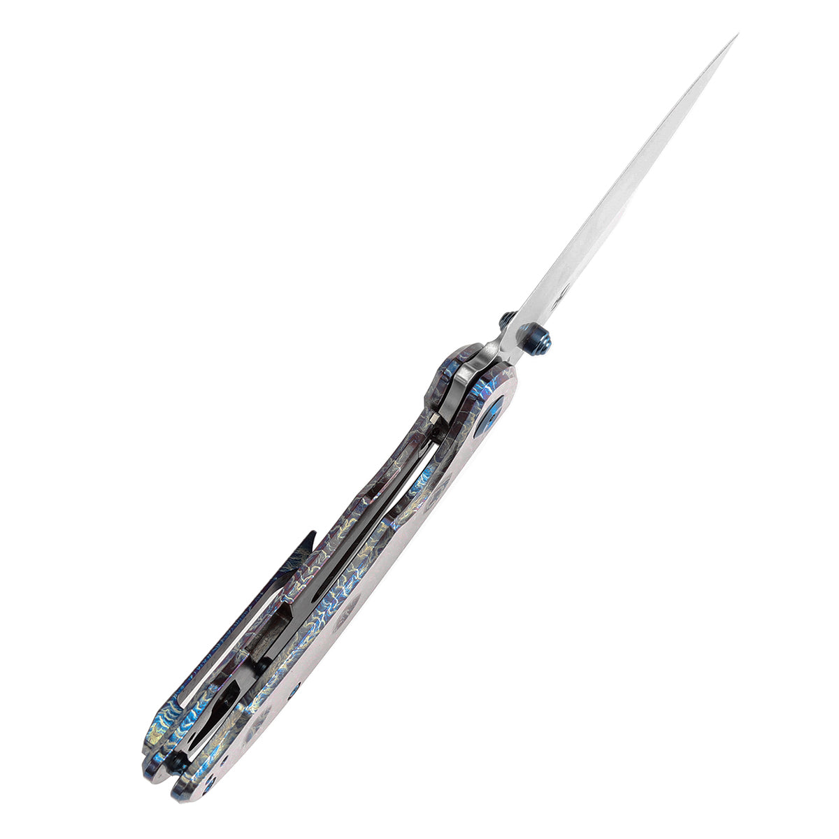 KANSEPT Rei Thumb Stub Flipper Titanium with Lightning Strike