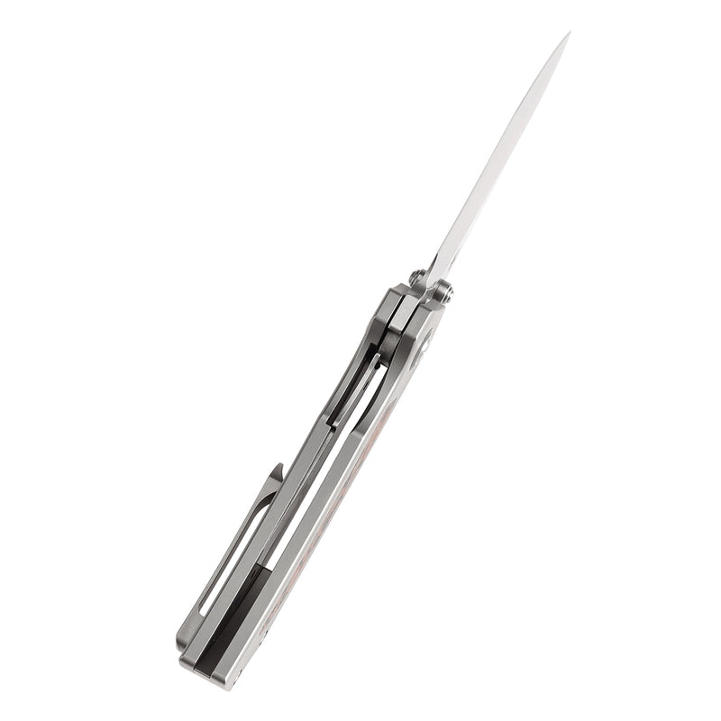 KANSEPT Fermi FatCarbon MarsValley Carbon Fiber Handle (3.11" CPM 20CV Blade) Burchtree Designs-K1122A3