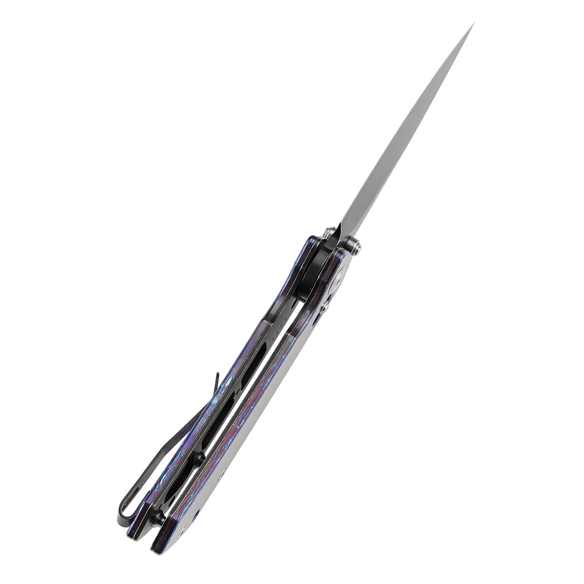 KANSEPT Fenrir Crossbar Lock Knife Timascus Handle (3.48'' CPM