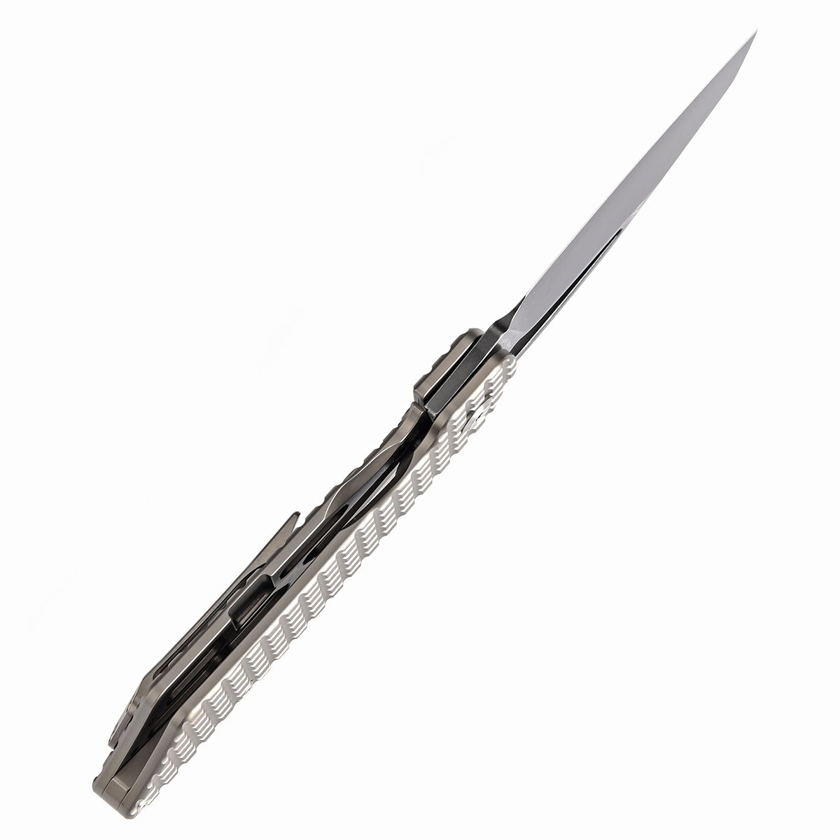 Kansept Goblin XL Thumb Hole Knife Bronze Anodized Titanium with