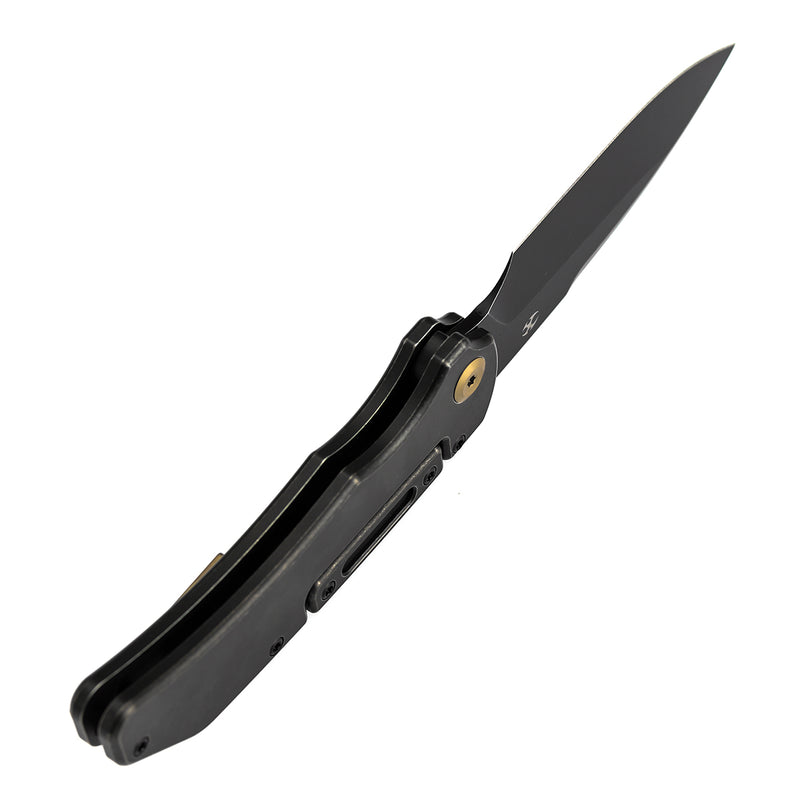 KANSEPT | Hazard | Bali Lock | Blackwash Titanium Handle | 3.63" CPM S35VN | Steven Dunnuck Designed | K1104H3