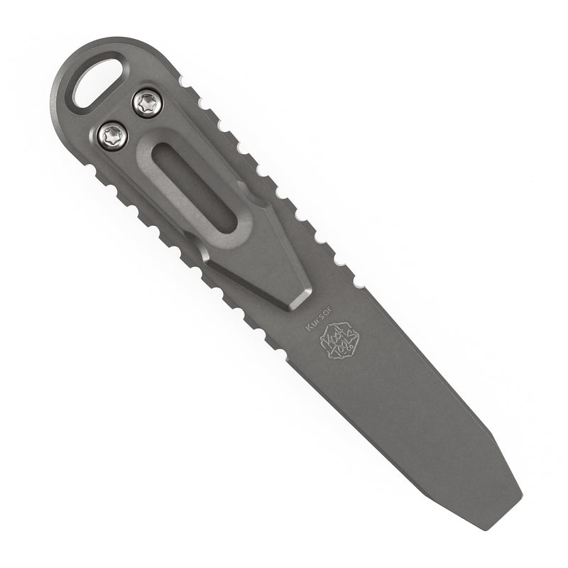 Kansept EDC Kursor Plain Titanium+Purple Micarta Inlay Designed by Koch Tools-G015B2