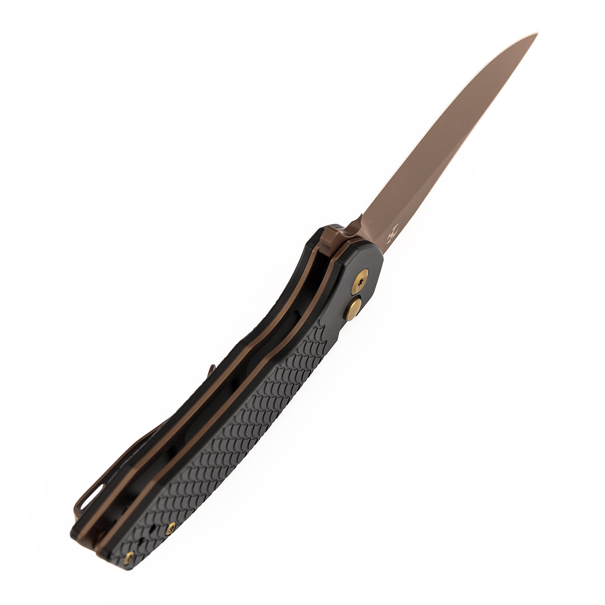 Kansept Accipiter | Button Lock | Black Anodized Aluminum with Fish Sc ...