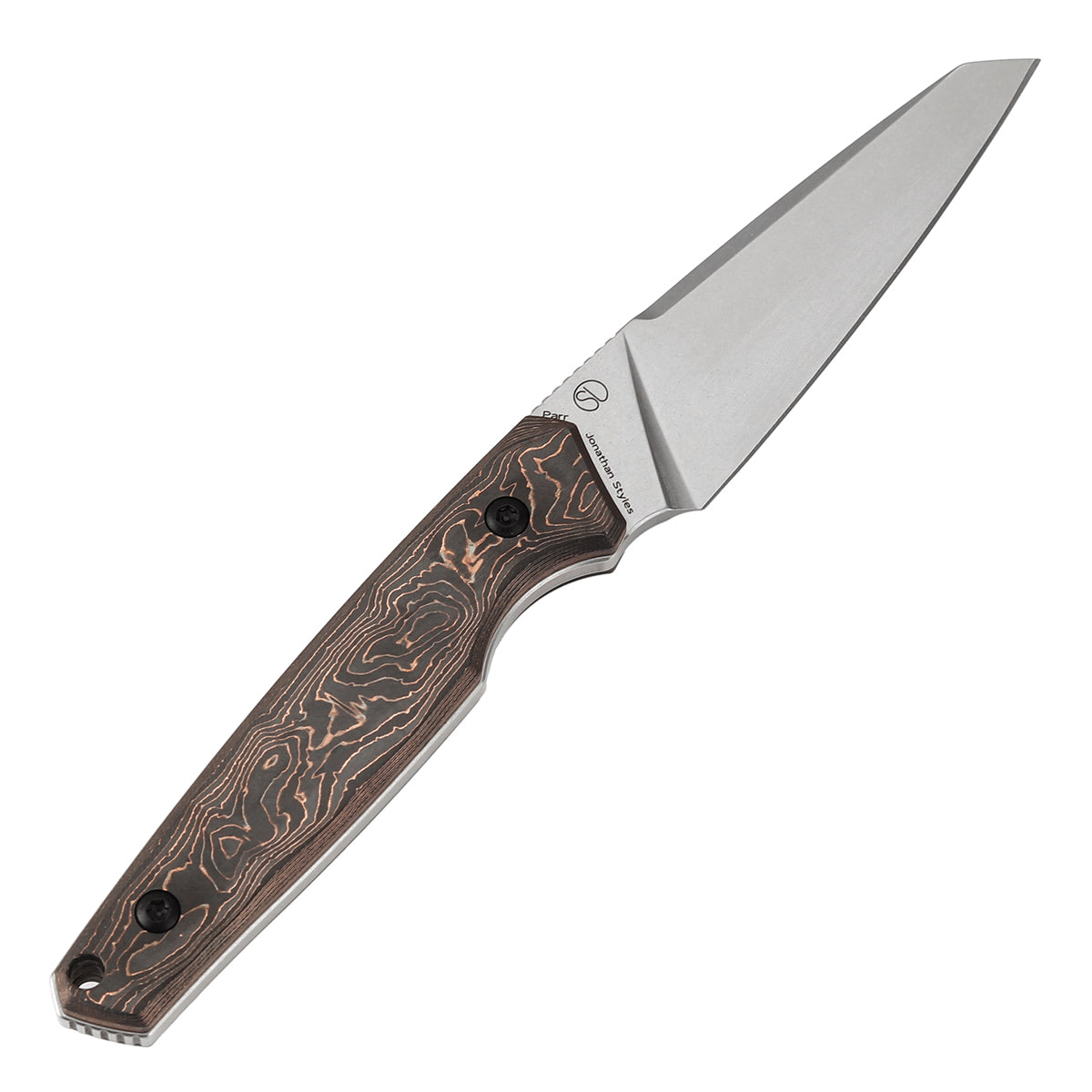 KANSEPT Fixed Blade Parr Copper Carbon Fiber Handle (2.87