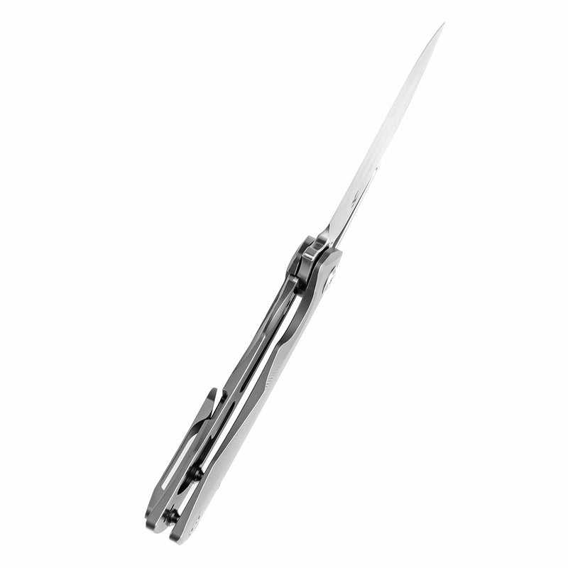 KANSEPT KRYO Thumb Hole Micro Milling Titanium Handle (3.58" CPM S35VN Blade) Kim Ning Design-K1001A7