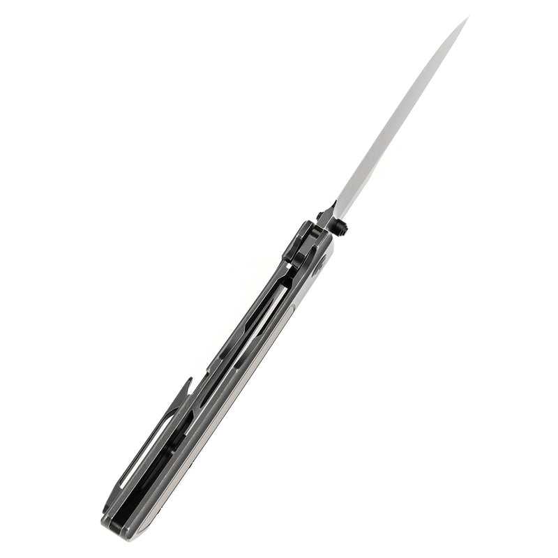 KANSEPT Bison Thumb Stub Blackwash Titanium Handle 4.25" CPM S35VN Blade) with Ray Laconico Knives Design-K1108B1