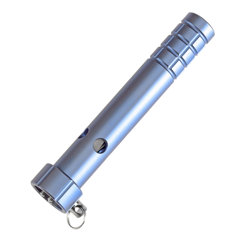 Kansept EDC Tool Stiletto G005A6 5CR13 Steel & Blue Anodized Titanium Designed by Marco Panella