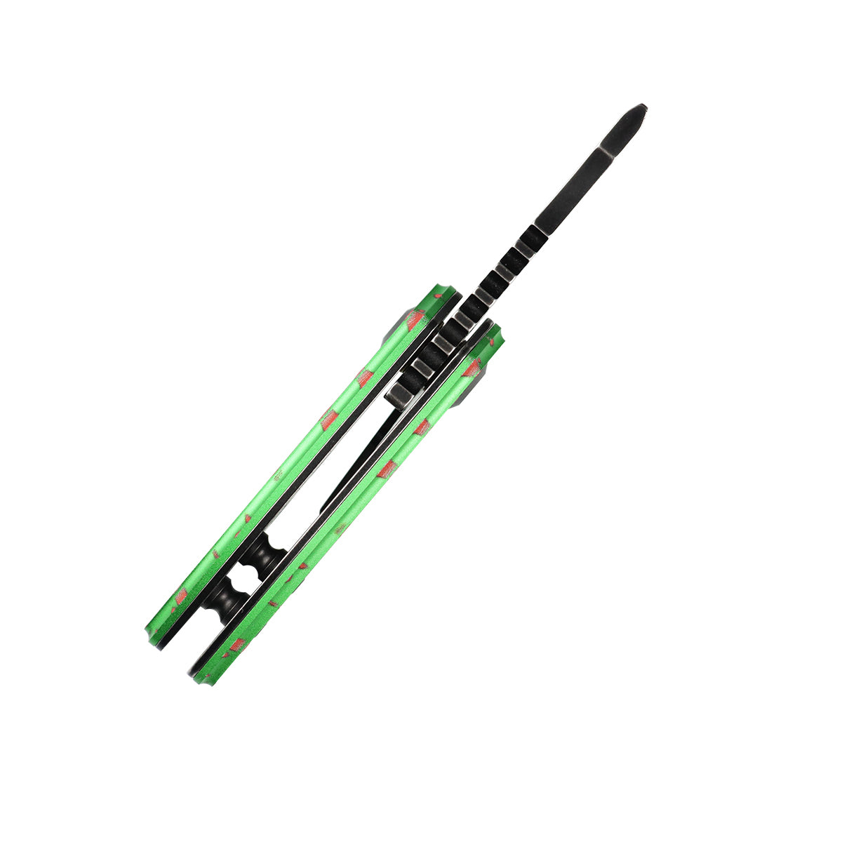 KANSEPT Mini Korvid Flipper Knife Zombie Green Anodized Aluminum