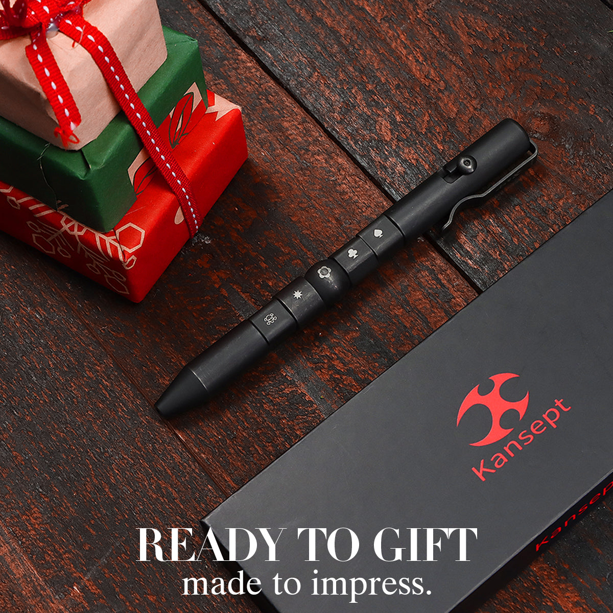 Kansept EDC Titanium Bolt-Action Pen Customizer– Customizable Kansept EDC Titanium Bolt-Action Pen Customizer– Customizable