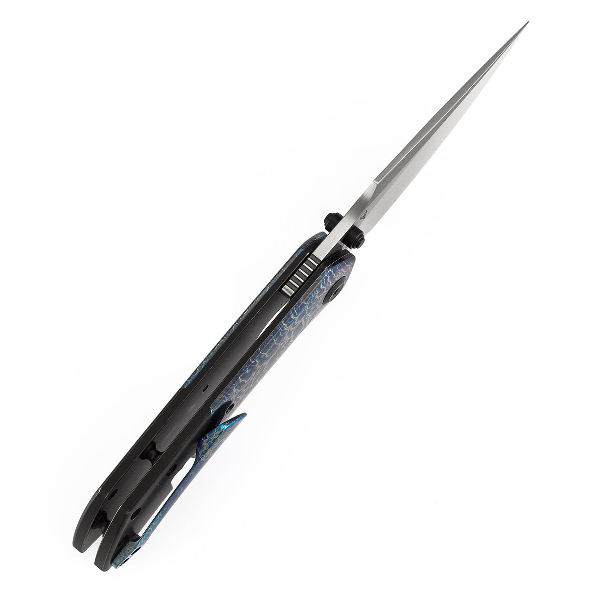 Kansept Fenrir | Liner Lock | Blackwash Titanium with Lightning