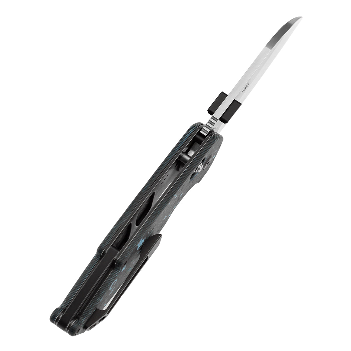 KANSEPT Model 6 Crossbar Lock Knife Arctic Storm Carbon Fiber