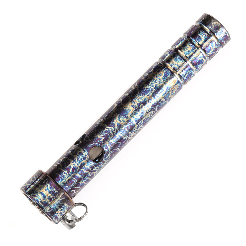 Kansept EDC Tool Stiletto G005A1 5CR13 Steel & Titanium with Lightning Strike Finish Designed by Marco Panella