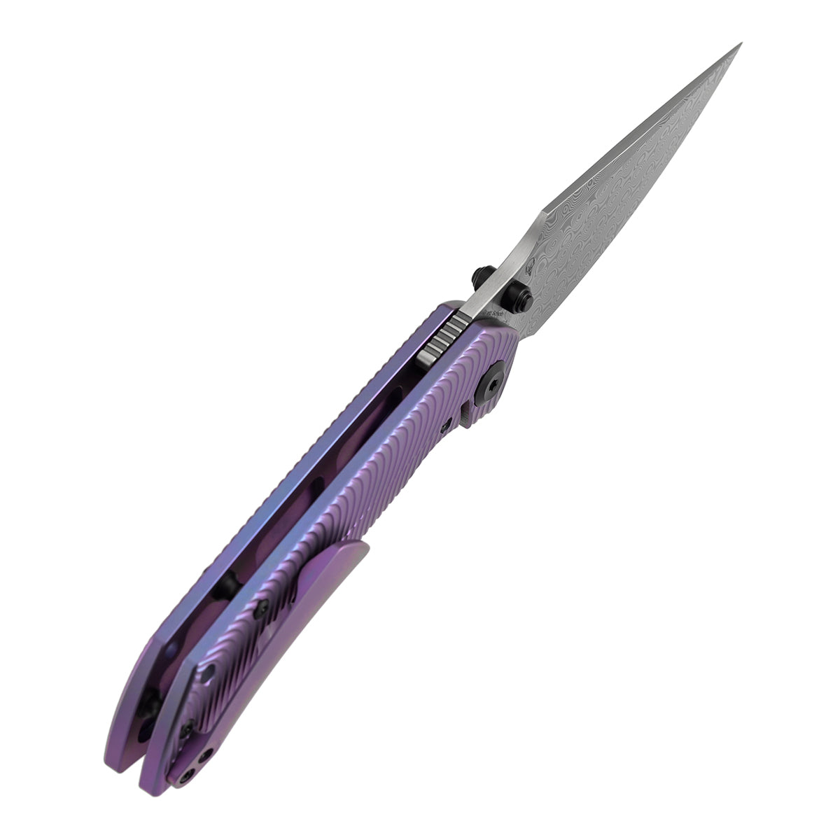 Kansept Fenrir | Frame Lock | Purple Anodized Titanium with Micro