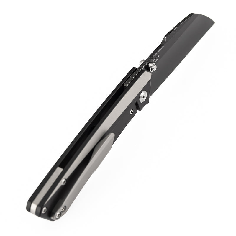 KANSEPT Contra | Thumb Stubs | Black and Plain Titanium | 3.25" Blackwash S90V | Nathan Contra Design | K1139A2
