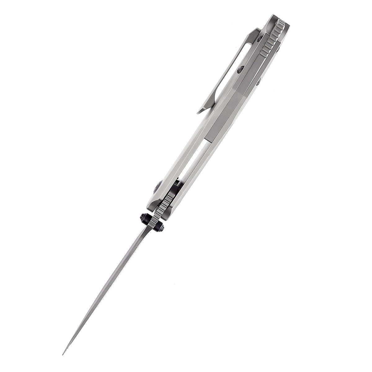 KANSEPT Baku Flipper/Thumb Hole Knife Titanium + G10 Inlay Handle