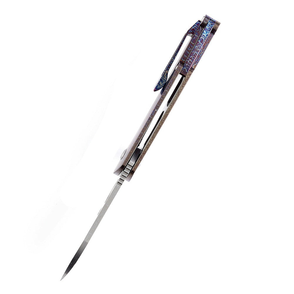 Model 6 K1022B8 Stonewashed CPM-S35VN Lightning Strike Titanium