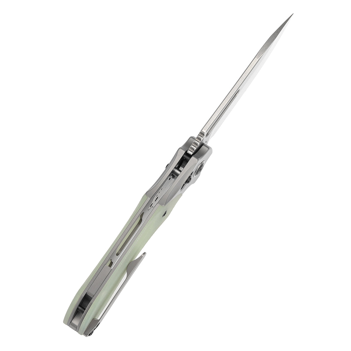 KANSEPT Quasar Cross Bar Lock Jade G10 Handle (3.38