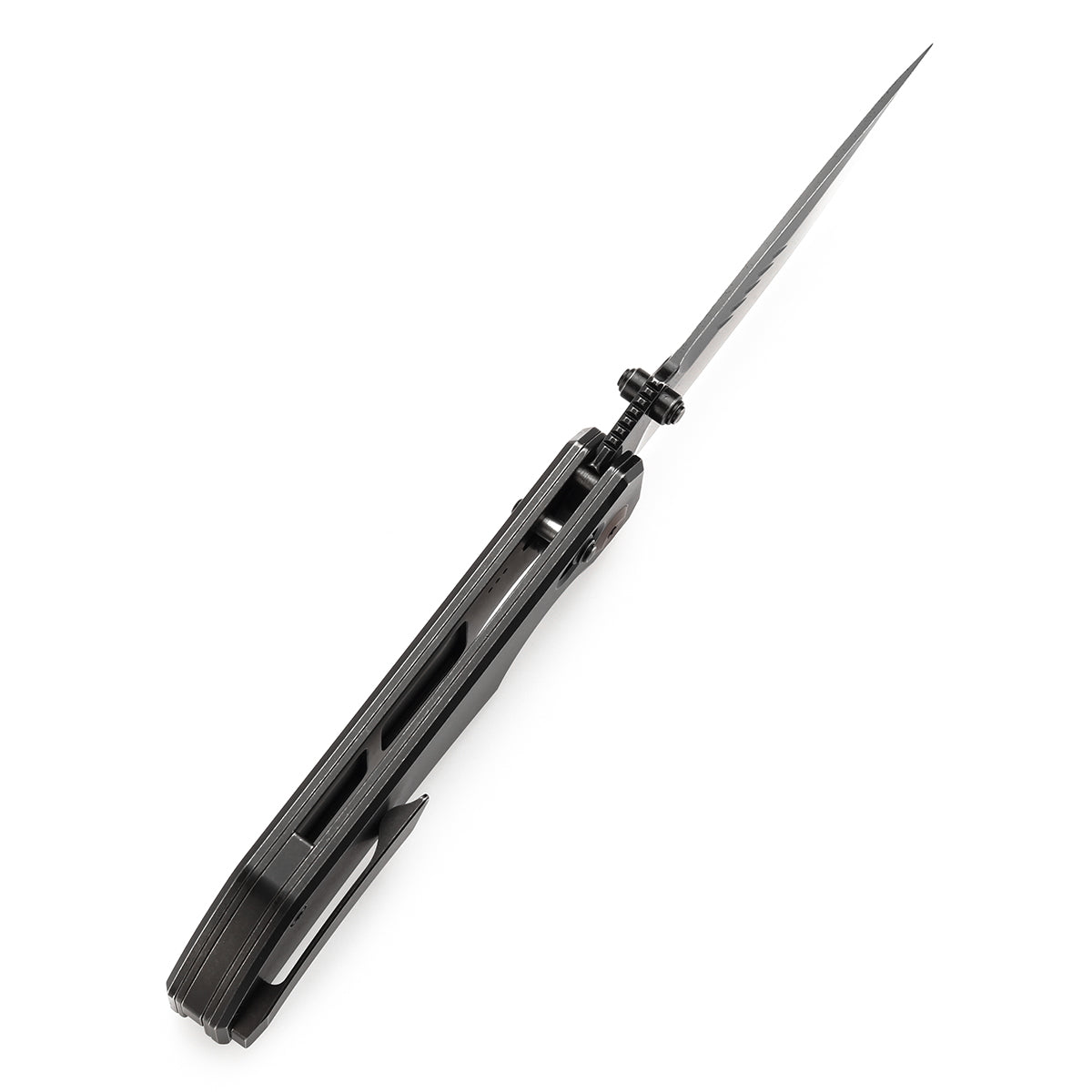 KANSEPT Eaglestrike Crossbar Lock Knife Blackwash Titanium Handle