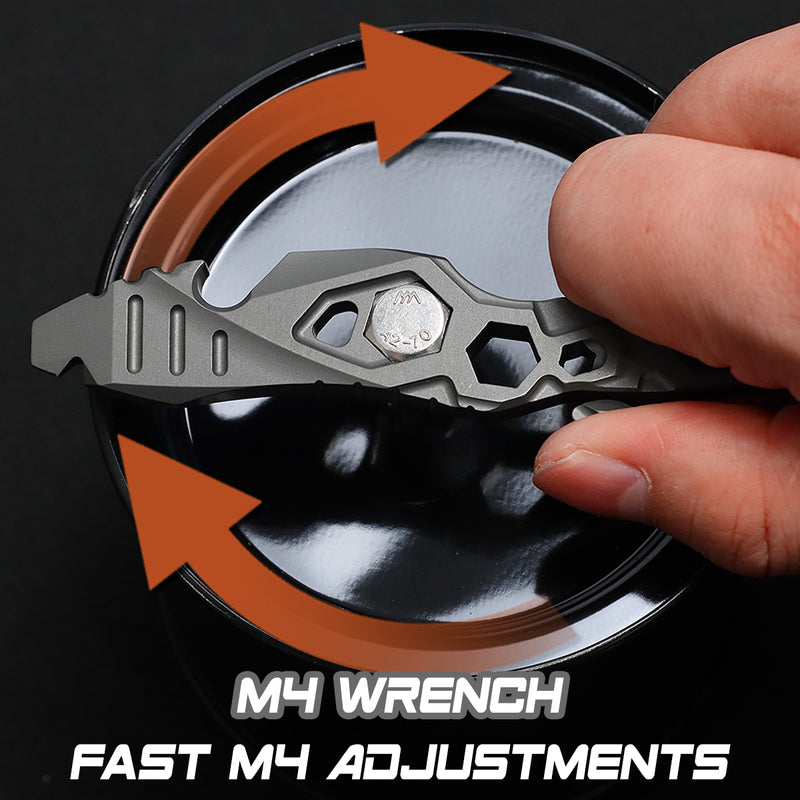 Kansept EDC Tool PryMate G008A7 Grey Anodized Titanium Multifucntional Tool Designed by Sebastian Irawan