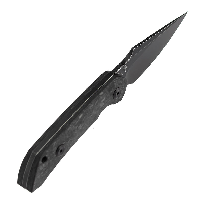 Kansept Fenrir | Exclusive | Fixed Blade | Shred Carbon Fiber Handle |2.87" CPM S35VN Blade | Sparrow Knife Design | KG3034A3