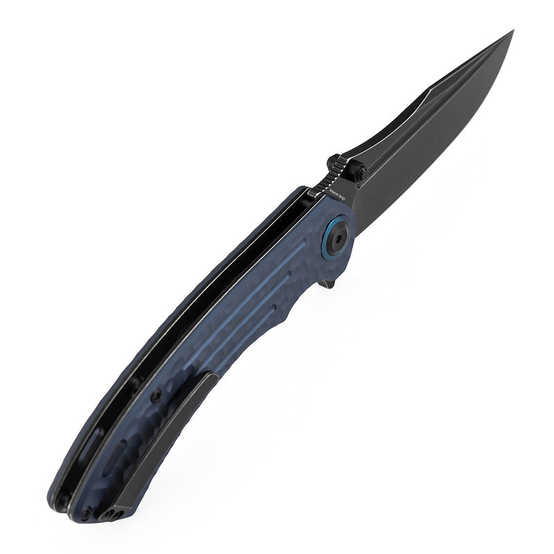 Kansept Pretatout | Purple Aluminum with Rock Texture | 3.56" CPM S35VN Blade | Kmaxrom Design | K1032A6