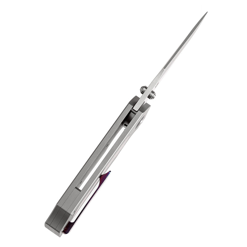 KANSEPT Fermi Timascus Handle (3.11" CPM 20CV Blade) Burchtree Designs-K1122A4