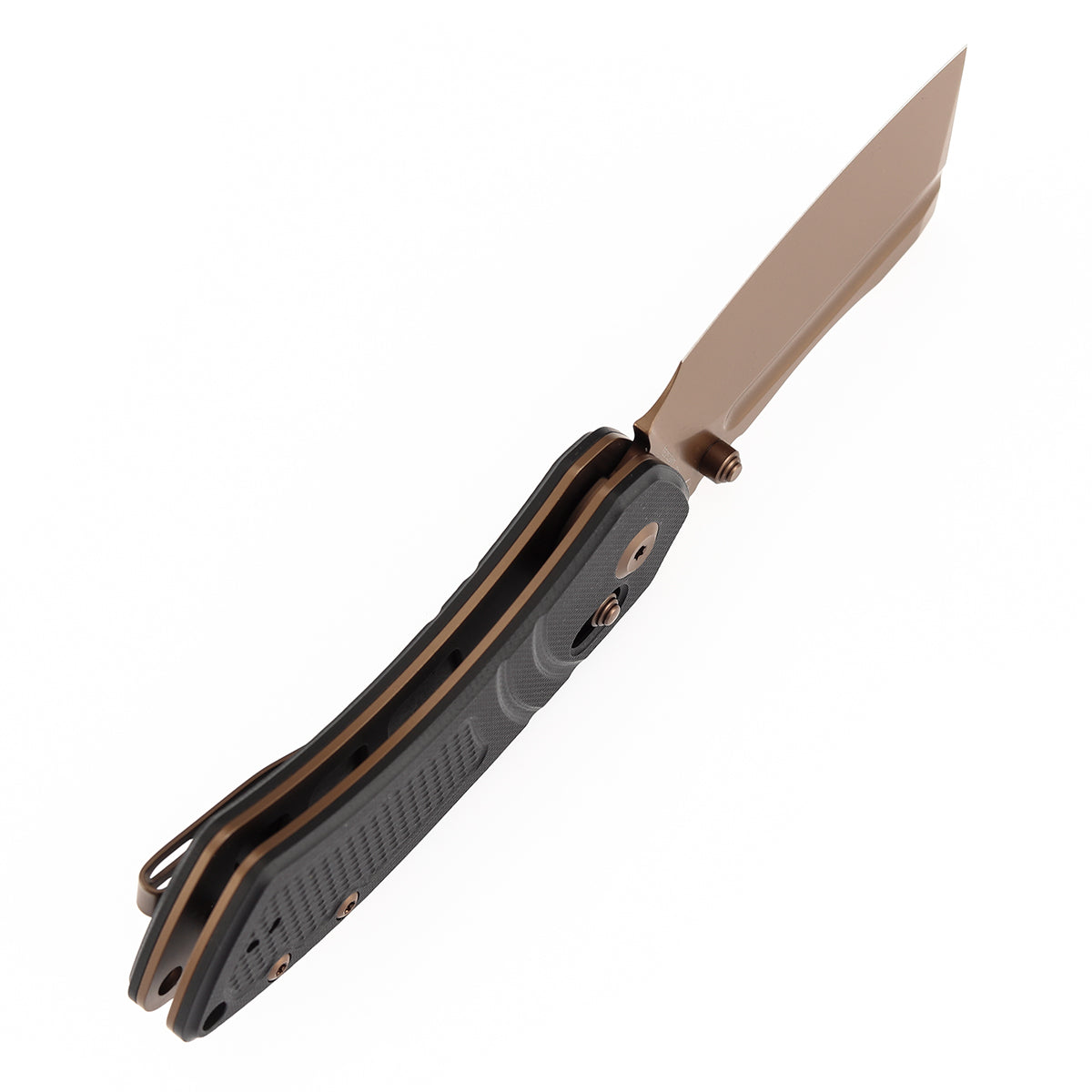 Kansept Korvid V | Crossbar Lock | Black G10 with Diamond Pattern