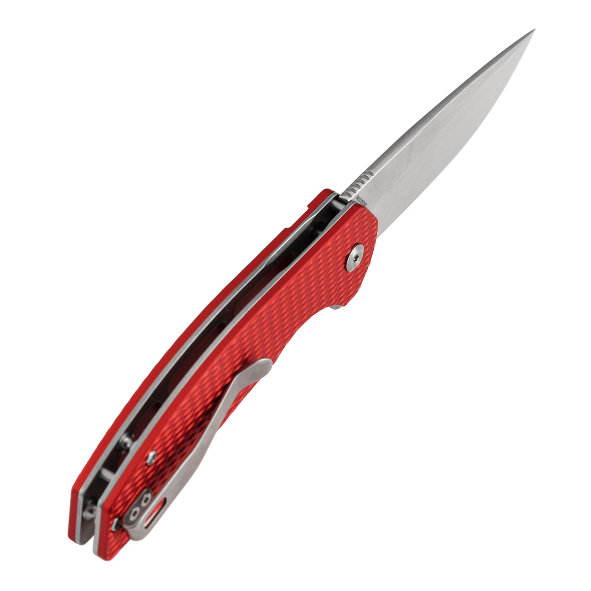 Kansept Accipiter | Button Lock | Red Anodized Aluminum with