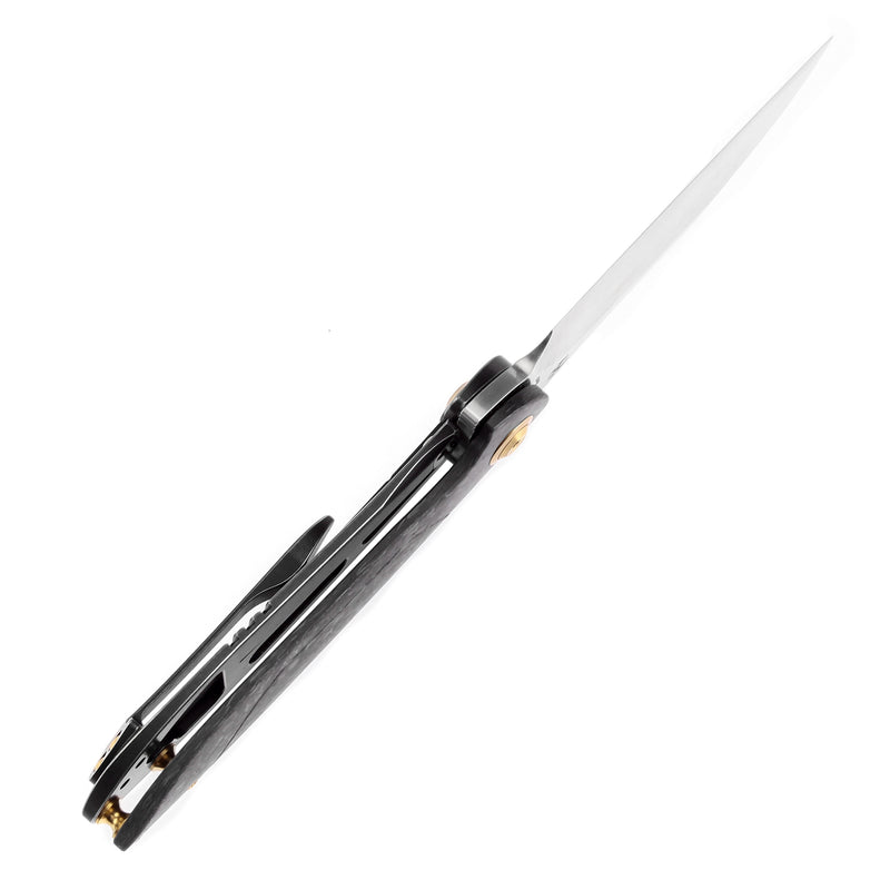 KANSEPT Prometheus Folding Knife Shred Carbon Fiber Handle(3.29'' CPM S35VN Blade)D.O.C.K. Design-K1040A1