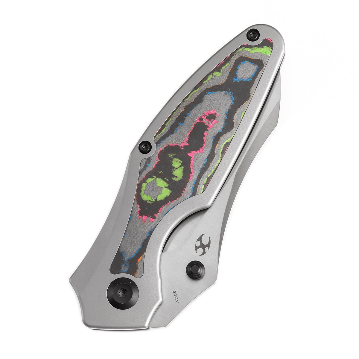 KANSEPT Baba Yaga Thumb Studs Bead Blasted Ti with 80S Camo Carbon