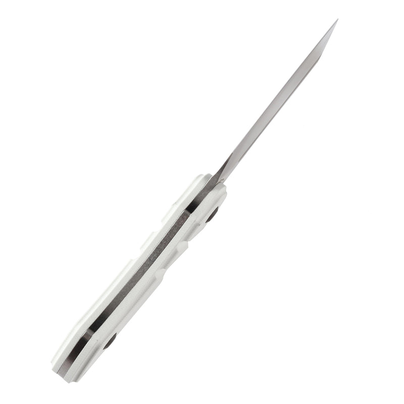 KANSEPT Korvid S Fixed Blade White G10 + Kydex Sheath Handle (2.9" 14C28N Blade) Koch Tools -G2030A2