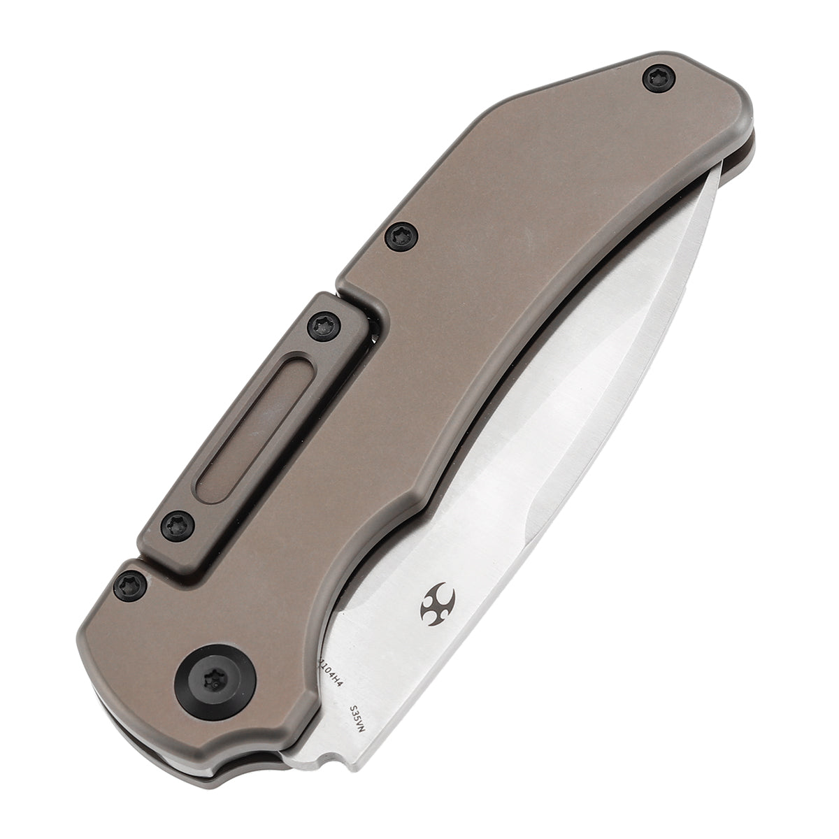 カツキング KANSEPT Hazard Bali Lock Knife Bronze Anodized and Stonewashed