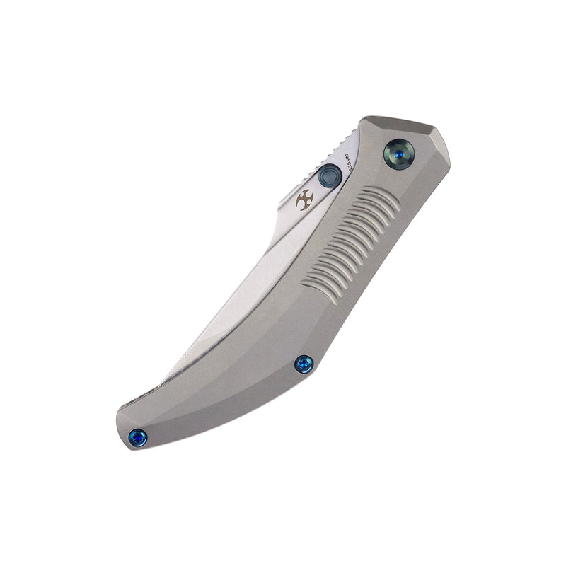 Navaja | Frame Lock | Stonewashed Titanium | 3.61" CPM S35VN | Pinkerton Knives | K1149A1