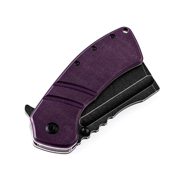 KANSEPT XL Korvid Thumb Stub Purple G10 Handle (3.55