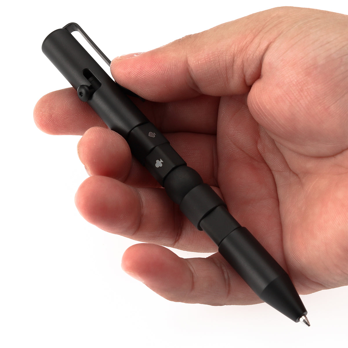 Kansept EDC Customizer Bolt Action Black Anodized Titanium Pen