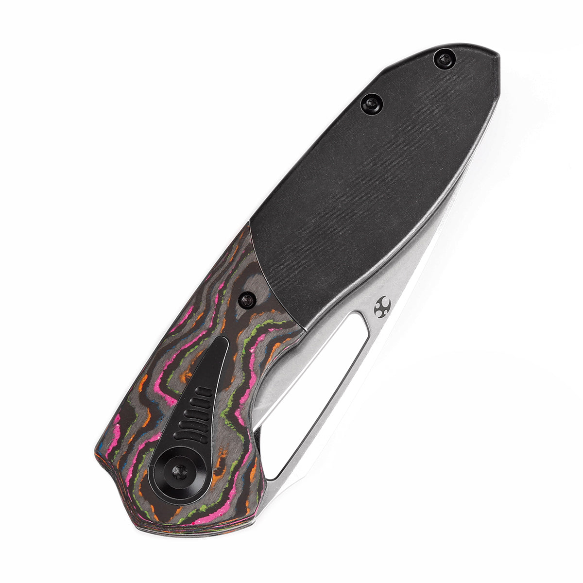 KANSEPT Thoth Thumb Hole Knife Blackwash Titanium and 80S Camo