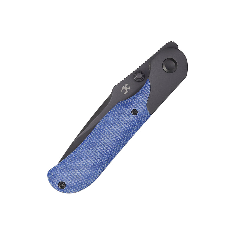 Lichen | Bolster Lock | Blue Micarta | 3.02" 154CM | Derek Sharon | T2091A2