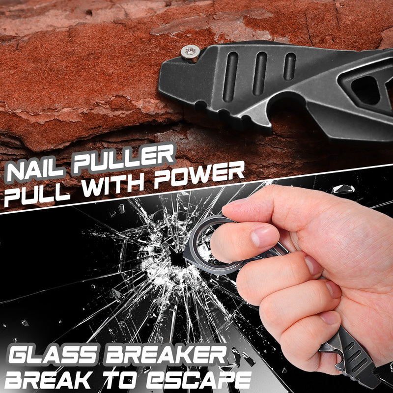 Kansept EDC Tool PryMate G008A2 Blackwash Titanium Multifucntional Tool Designed by Sebastian Irawan