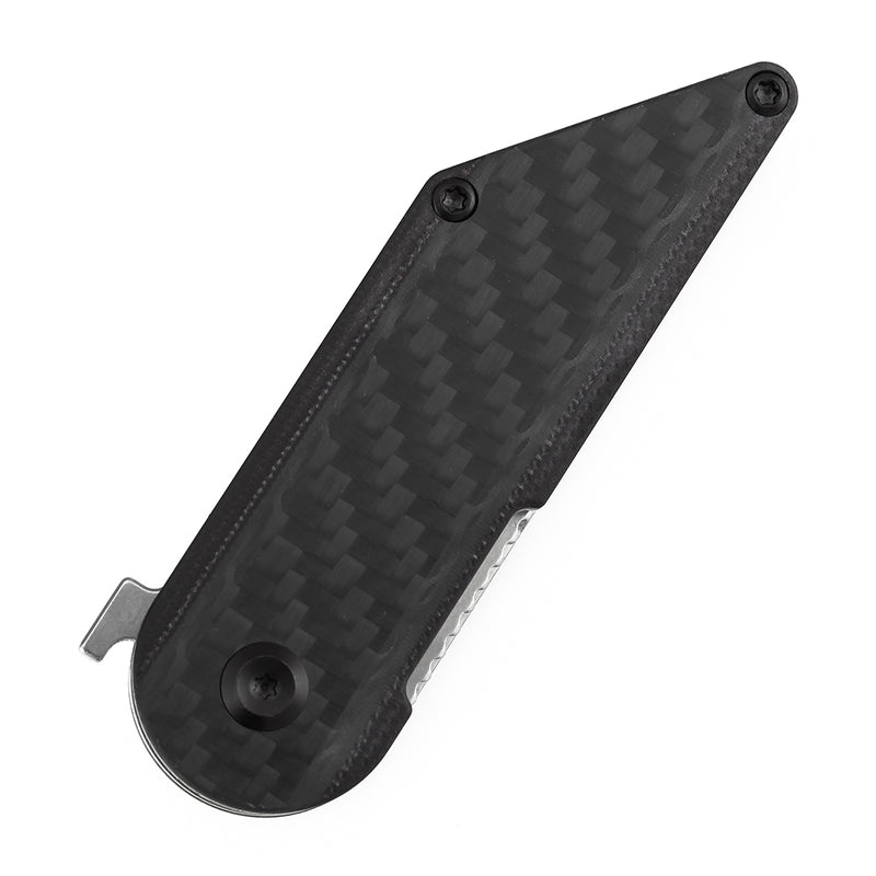 KANSEPT | Dash Liner Lock | Twill Carbon Fiber & G10 | 2.26" 154CM Blade | Pinkerton Knives | T2045A1