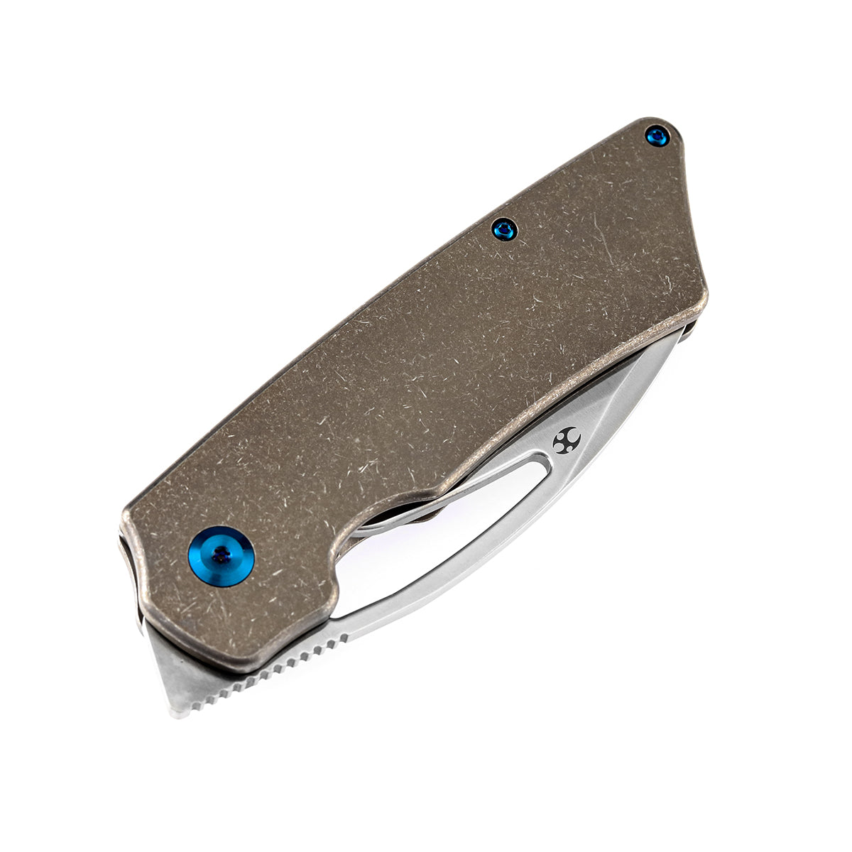 Kansept Goblin XL Thumb Hole Knife Bronzed Anodized Titanium