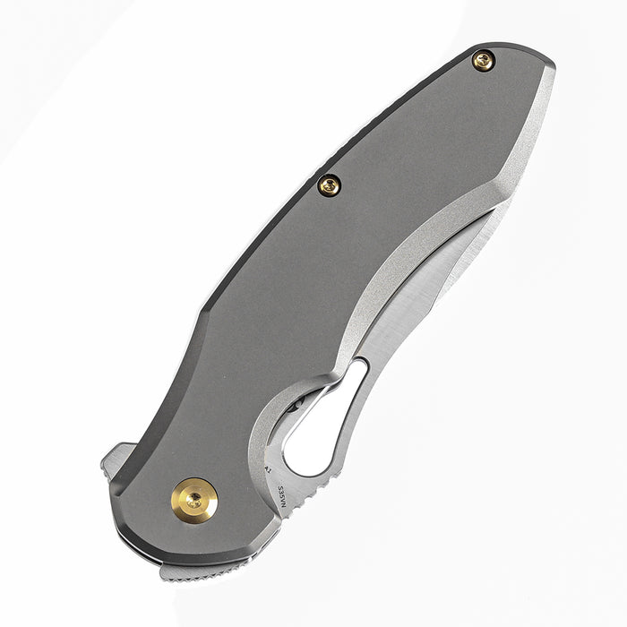 KANSEPT Echis Thumb Hole Titanium Handle (3.45''CPM S35VN Blade ) Djinn Design -K1071A1