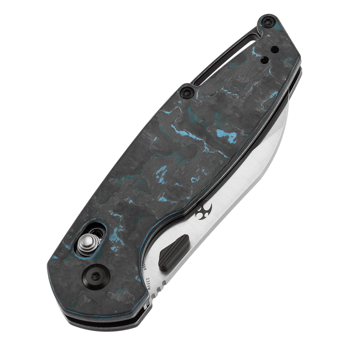 KANSEPT Model 6 Crossbar Lock Knife Arctic Storm Carbon Fiber